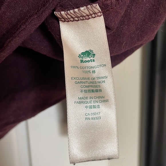 Roots Athletics Burgundy Long Sleeve Top - Picture 3 of 6